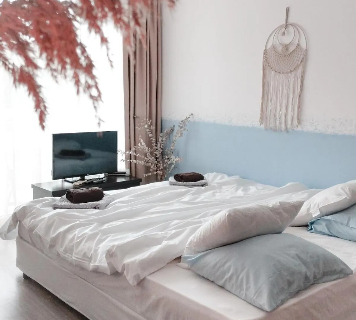 Boho Studio 4 Pools 10Min To The Beach 부르가스